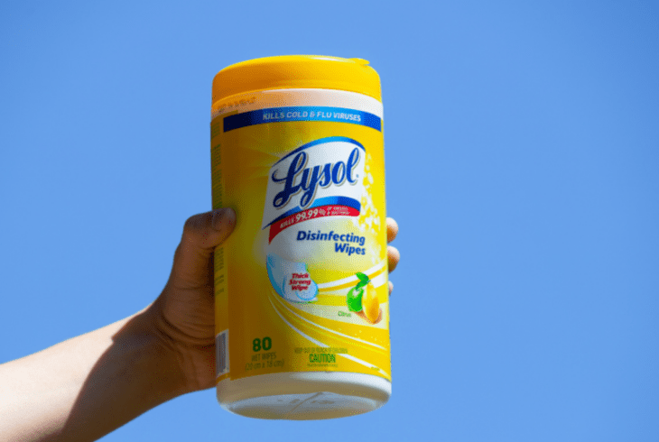 can i use the lysol wipes