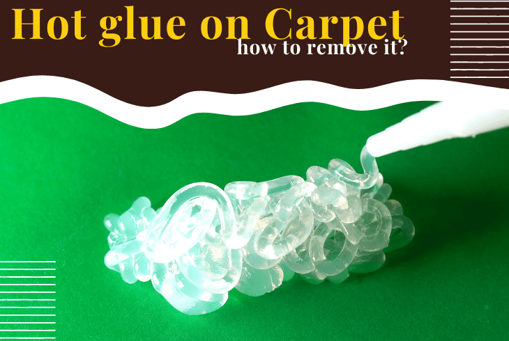 how to remove hot glue from carpet