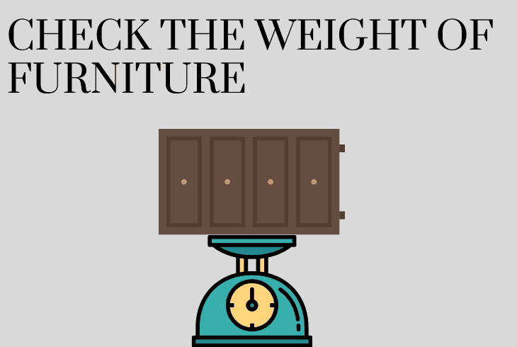 check weight of furniture