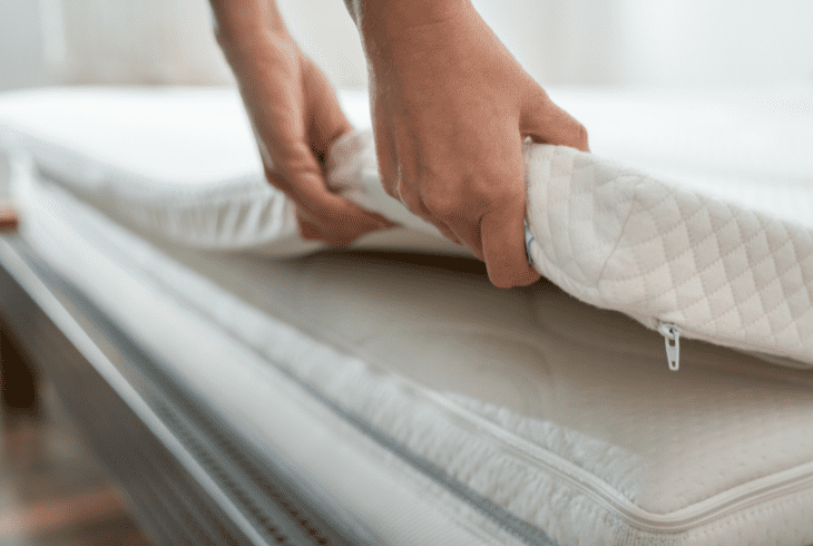 regular mattress on ikea bed