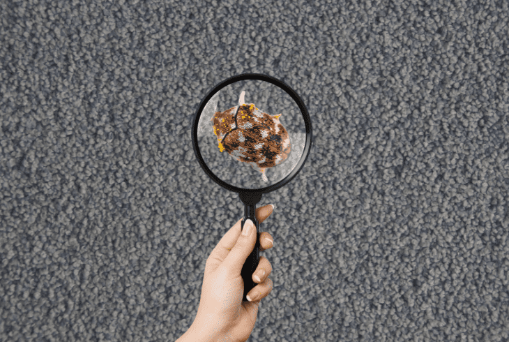presence of carpet beetles