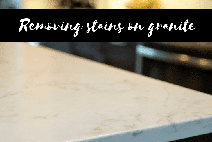 removing pollen stains on granite