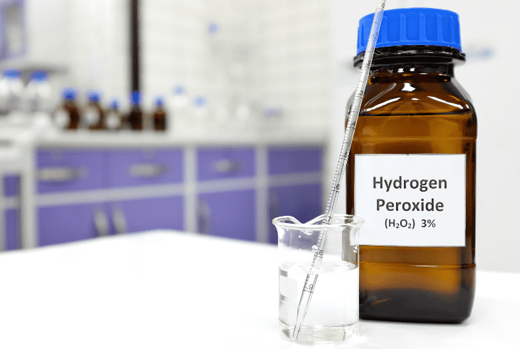 a hydrogen peroxide