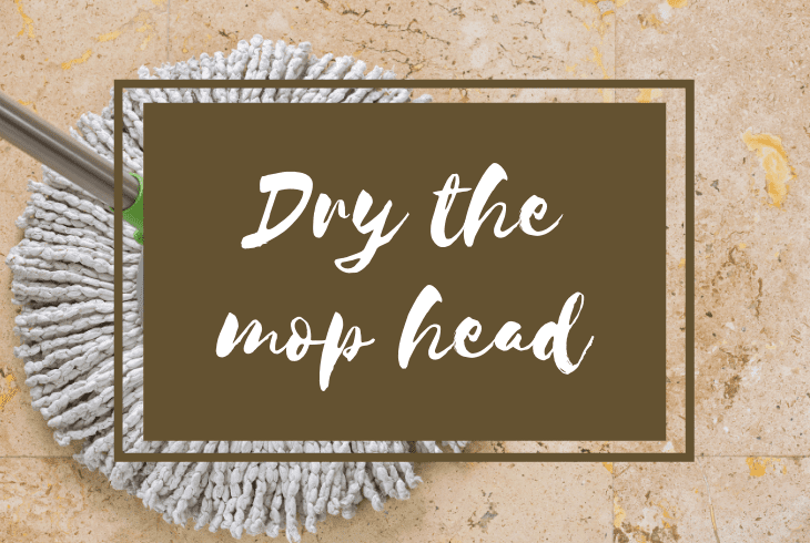 drying cedar mop