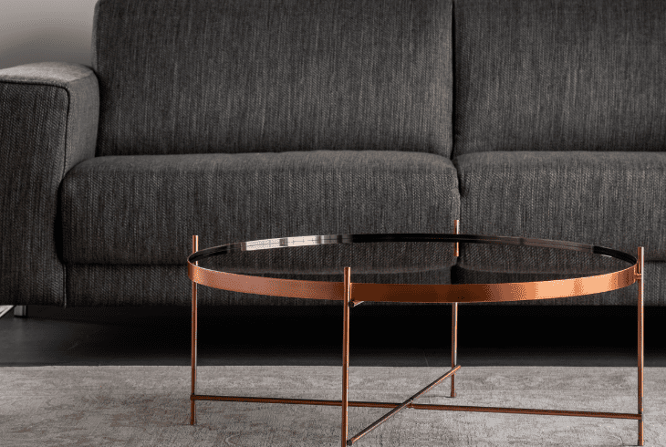 round glass coffee table