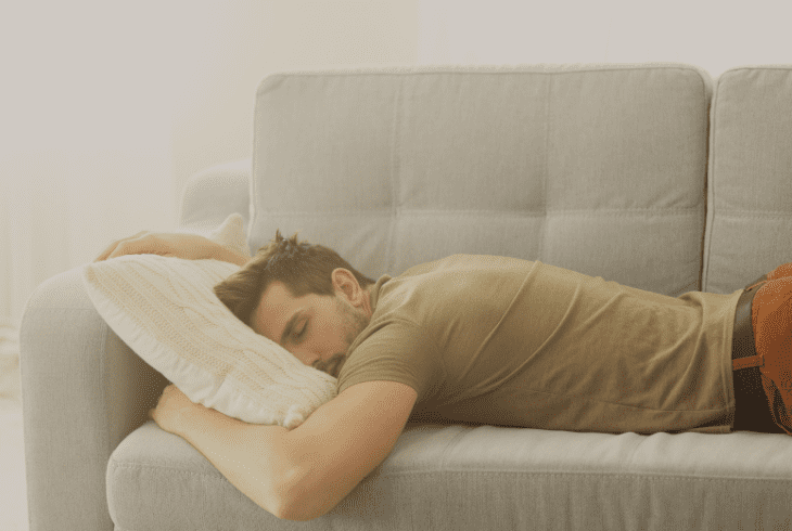 happens when sleep in couch