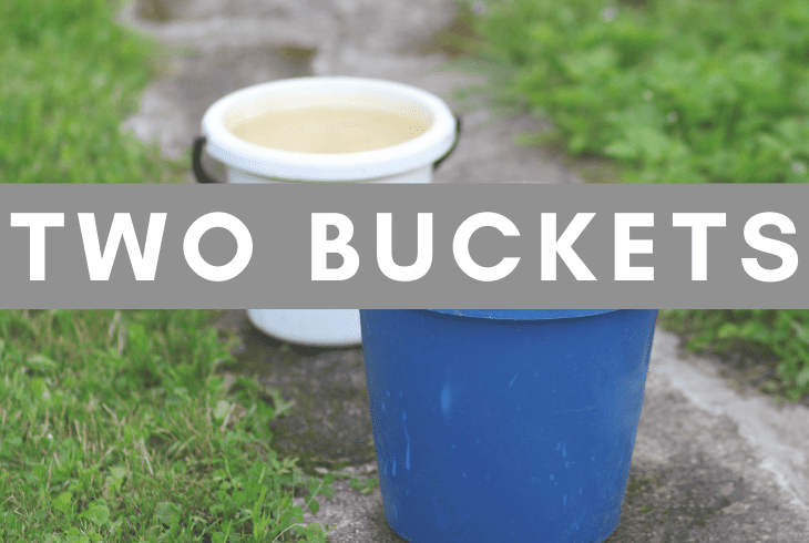 two buckets
