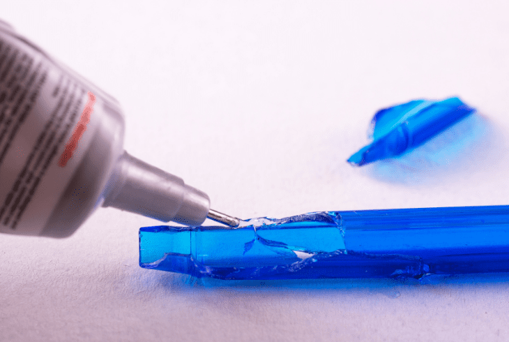super glue on silicone