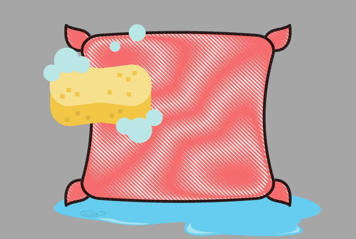 scrub with sponge
