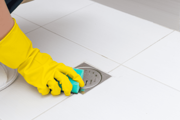 cleaning the home
