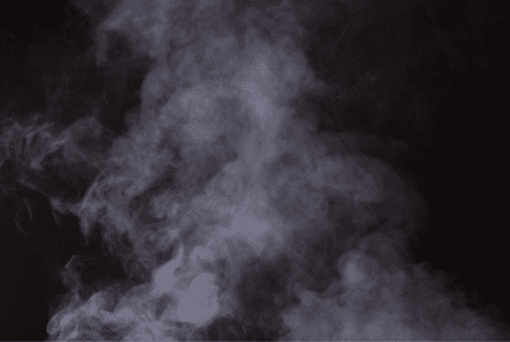 high heat from steam