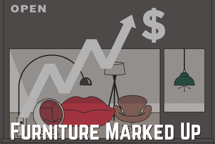 the mark up on furniture