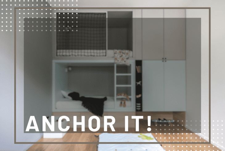 anchor the bed