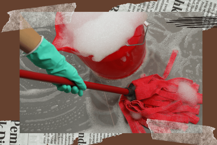 used more cleaning agent
