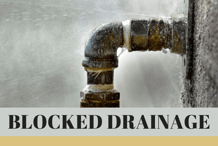 drainage blocked