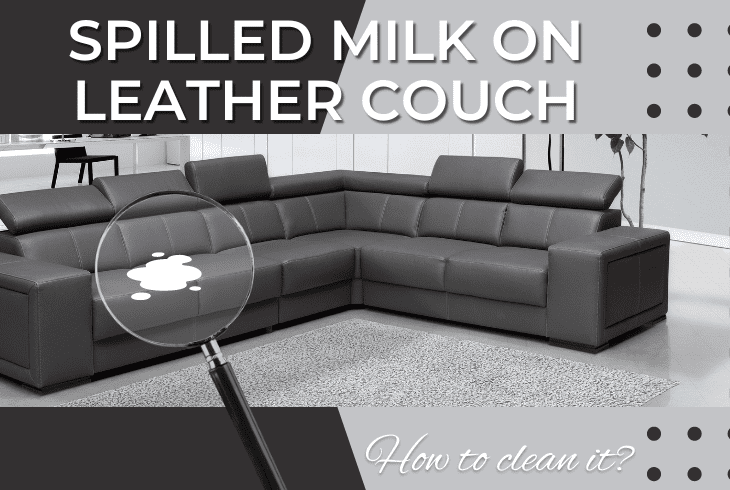 how to clean milk off a leather couch