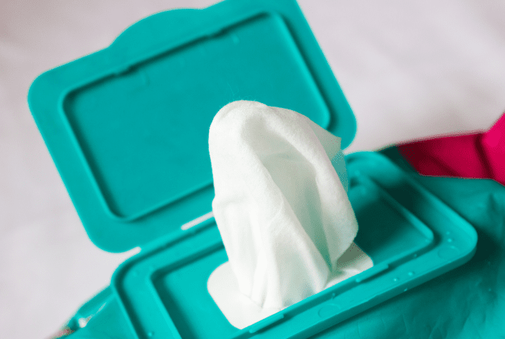 the baby wipes