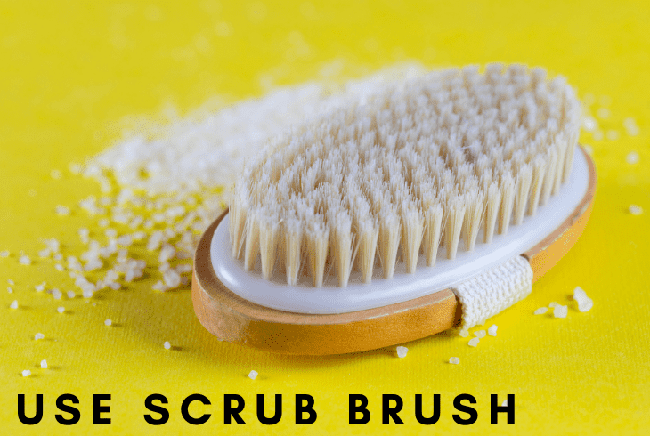 the scrubbing