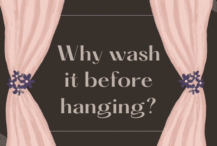 why wash before hanging