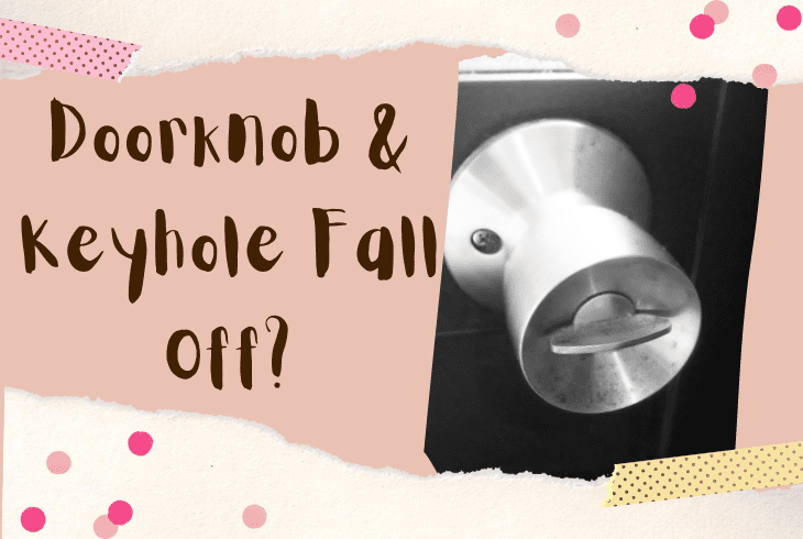 doorknob and keyhole