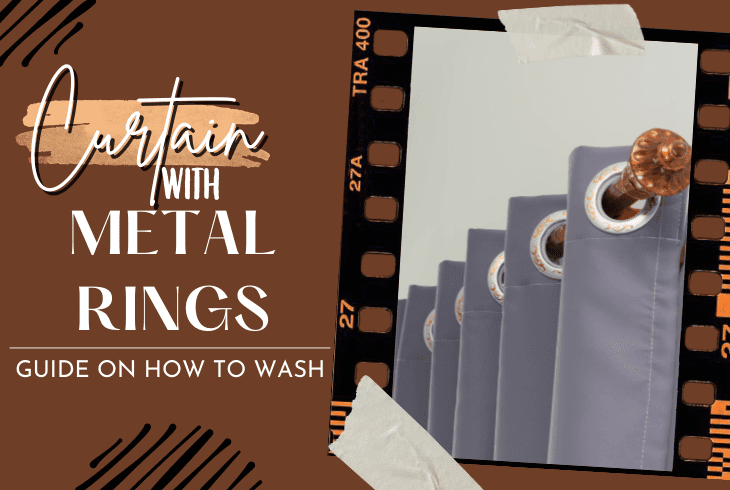 how to wash curtains with metal rings