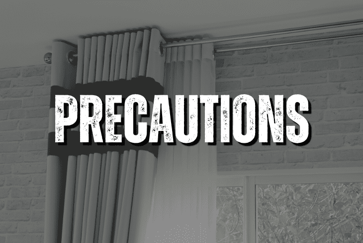 precautions when cleaning