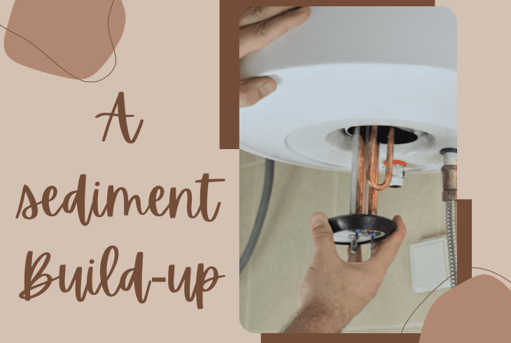 the sediment build up