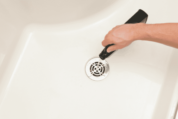 unclog shower drain