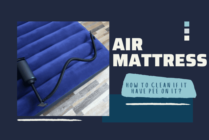 how to clean an air mattress with pee on it
