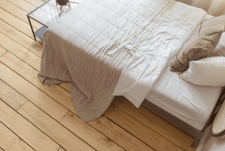 bed slides on wooden floor
