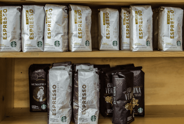 the starbucks coffee bean bags recyclable