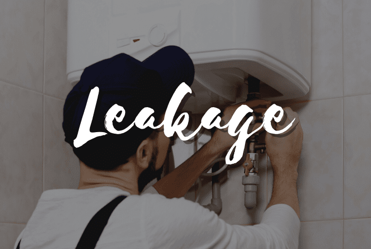 a leakage