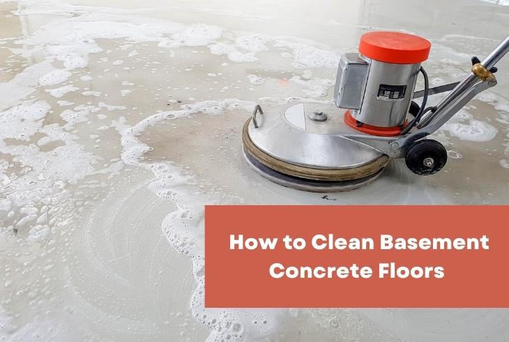 how to clean concrete floor