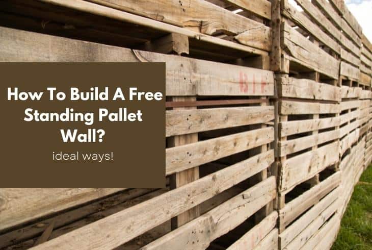how to build a free standing pallet wall
