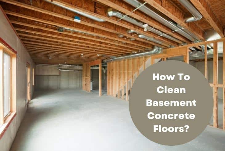 how to clean basement concrete floors