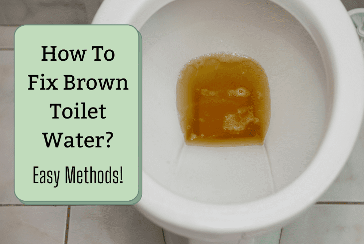 how to fix brown toilet water