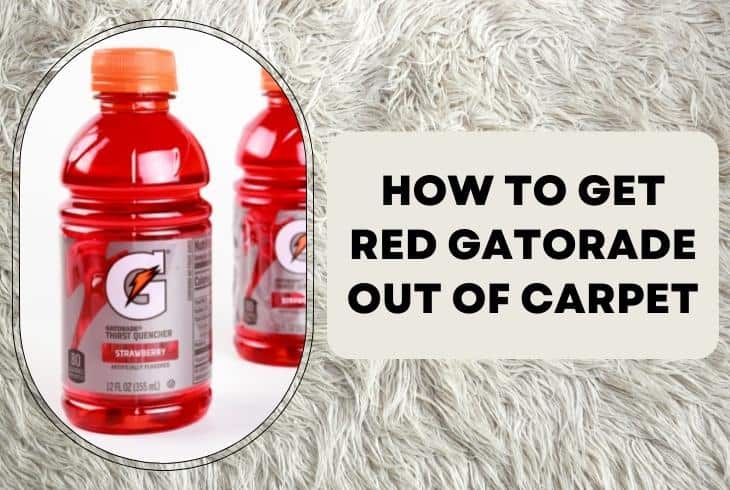 how to get red gatorade out of carpet