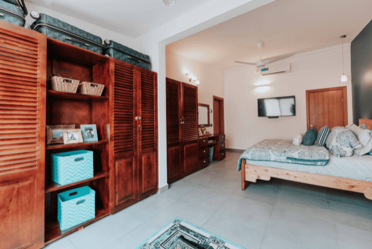 light gray floors