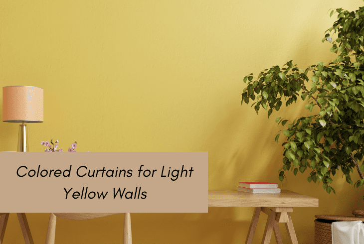 curtain for light yellow wall