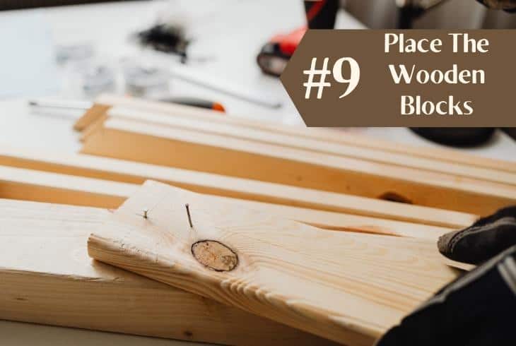 place the wood blocks