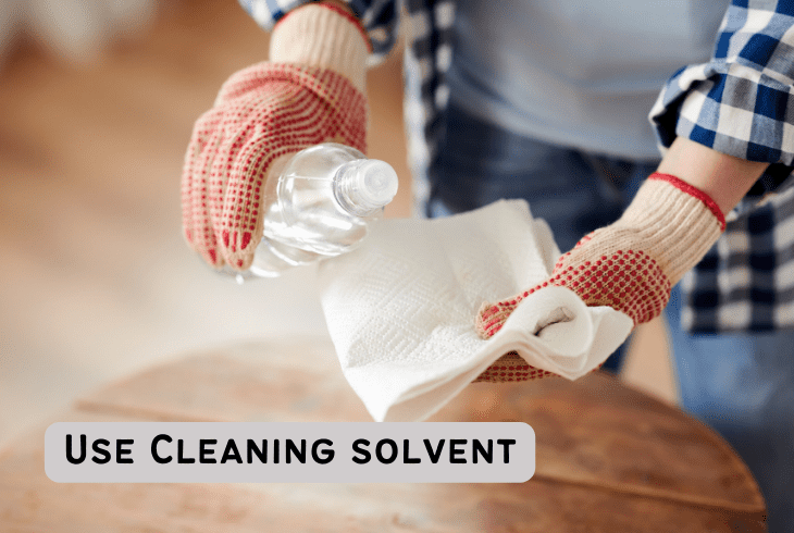 use cleaning solvent