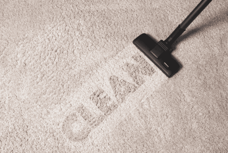cleaning carpet
