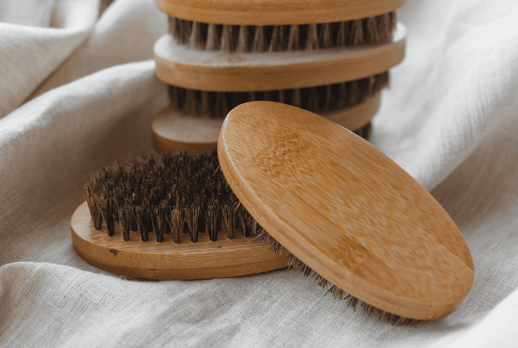 use a soft brush