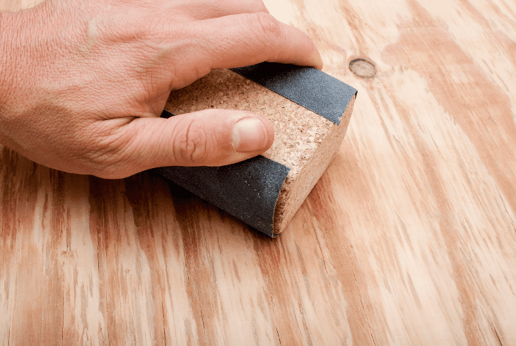 use a sandpaper