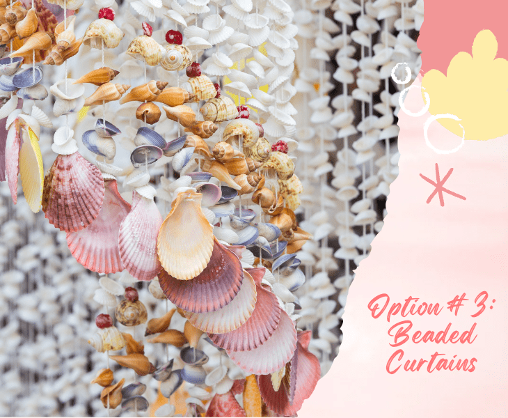 use beaded curtains