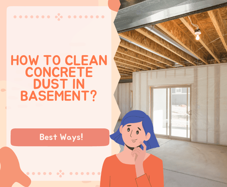 how to clean concrete dust in basement