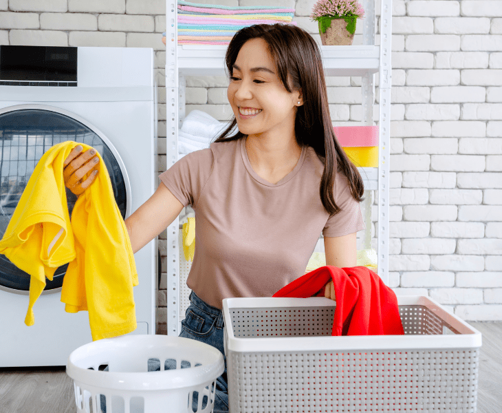 separate colored clothes