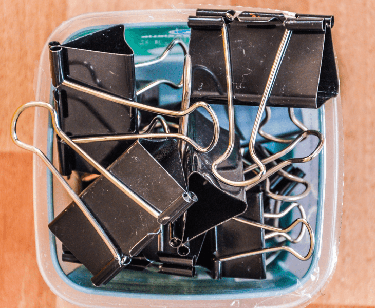 diy binder clips