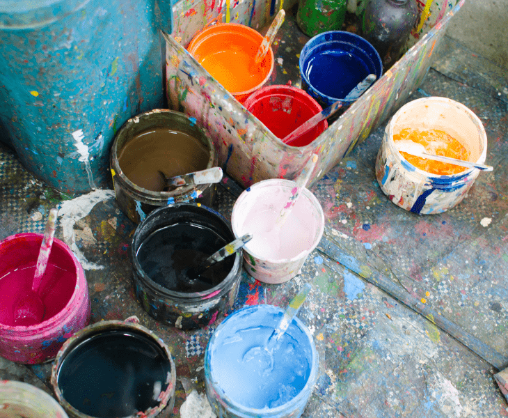 use of excessive paint