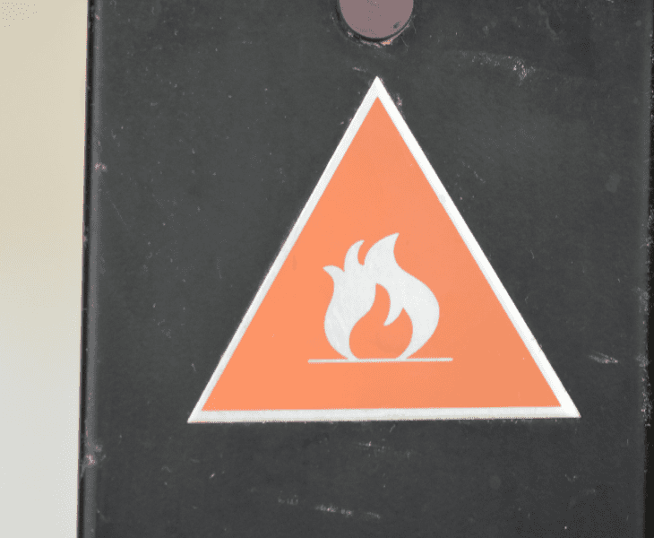 flammable items and risk of fire